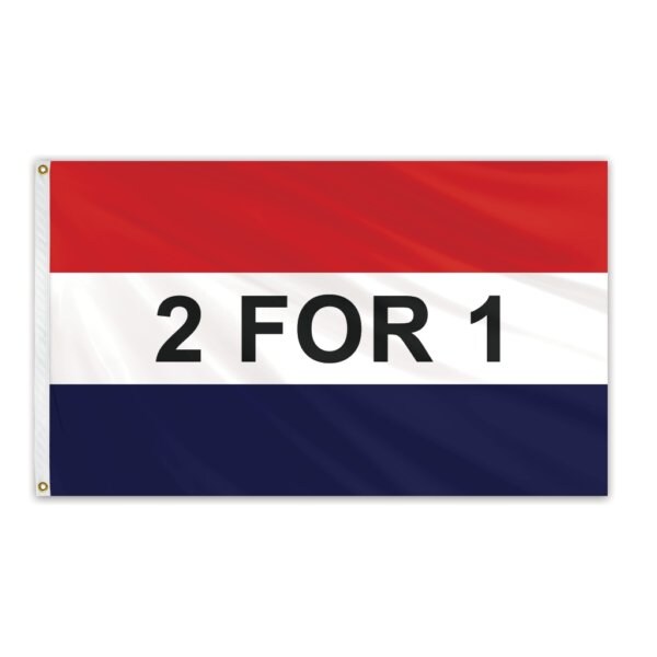 2 for 1 Message Flag 3'x5' Standard Flag